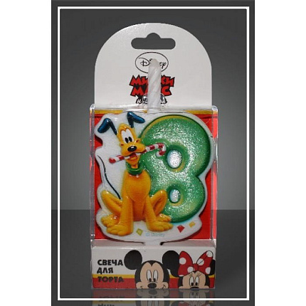 свеча тортовая 8 "Микки Маус"