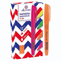 Текстовыделитель 1-4мм, оранжевый " Attomex " картонная упаковка, 10702070/160123/3020847       