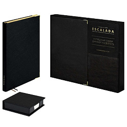 Ежедневник А5 иск.кожа 160л ШЕВРЕТ ГЛОСС ЧЕРНЫЙ тисн.фольг. арт.70559 (1/10шт)