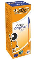 Ручка шариковая Bic "Orange" синяя, 0,8мм