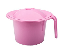 Горшок детский Кроха с крышк розовый  (40)