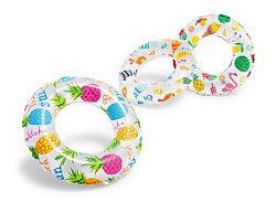 18621   Круг надув.Рыбка проз.-белый 51 см, в ассорт., 3-6 лет в пак.  в кор.36шт