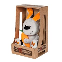 Мягкие Игрушки Мягкая Игрушка ДуRашки, Заяц и Морковка, 24 см, в Коробке