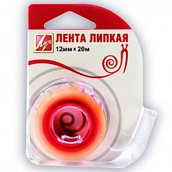 Скотч " Луч " 12мм*20м в диспенсере с пластмассовым ножом