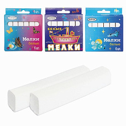 Мел белый   6шт " Алгем "