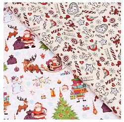 Бумага упаковочная глянцевая "Рождество", двусторонняя, 70 х 100 см