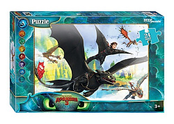 Мозаика "puzzle" maxi 24 "Как приручить дракона - 3" (DreamWorks)