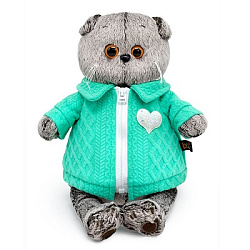Ks22-267 Игрушка Кот Басик в куртке с сердечком