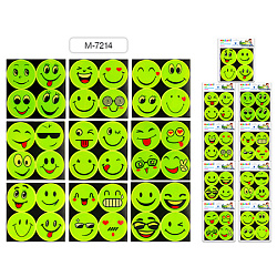 Набор светоотражающих наклеек " Mazari " Смайлы 4шт, европодвес