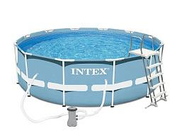 БАССЕЙН РАСКЛАДНОЙ С МЕТАЛЛИЧЕСКИМ КАРКАСОМ 366Х99СМ(8592Л) КОМПЛЕКТАЦИЯ:БАССЕЙН+ФИЛЬТР 2006Л+ЛЕСТНИ