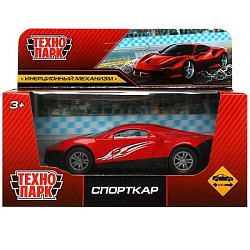 Машина металл СПОРТКАР, 10,5 см, инерция, кор Технопарк в кор.2*120шт