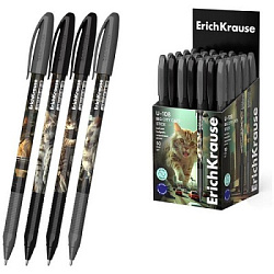 Ручка шариковая " Erich Krause "  U-108 Stick Big City Cats Ultra Glide Technology синяя 1,0мм, толщ