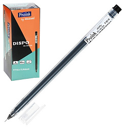 Ручка гелевая " Mazari " Dispo, одноразовая, черная, 0,5мм, игольчатый пишущий узел, пластиковый про