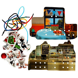 Буба. Весёлые приключения. IQ-липучки со шнурком. Буба. 235х180х45 мм. Умные игры. в кор.20шт