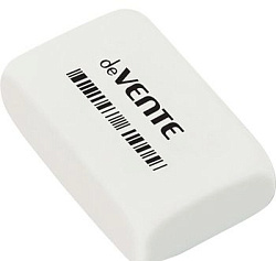 ЛАСТИК "DEVENTE. BOX" 30X20X7 ММ СИНТЕТИЧЕСКИЙ КАУЧУК, ПРЯМОУГОЛЬНЫЙ БЕЛЫЙ, DUST-FREE, ИНДИВИДУАЛЬН