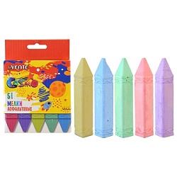 Мел для асфальта цветной 5цв " deVente " Cosmo, 2*2*10,8см, картонная коробка