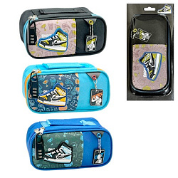 Пенал " KWELT " 1 отделение 210*100*65мм, Mvp, внешний карман, цвет - ассорти (без возможности выбор