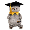 Ks25-287 Игрушка Кот Басик в академической шапочке