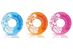 18624   Круг надув. Цветной, 91 см, в ассорт., от 9 лет в пак. (боится холода) в кор.24шт