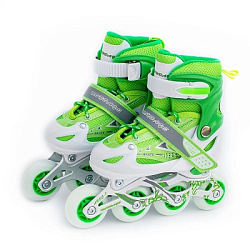 Ролики раздвижные: 106 S(30-33),пласт.ботинок, передн.св-ся колесо,сумка-чехол