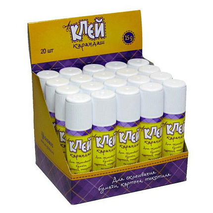 Клей-карандаш " Глобус " Школьный 15гр