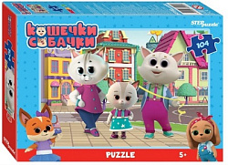 Мозаика "puzzle" 104 "Кошечки и собачки" (0+ Медиа)