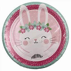Тарелка бум. D18см ЗАЙЧИК арт.17221 (10/2400шт)
