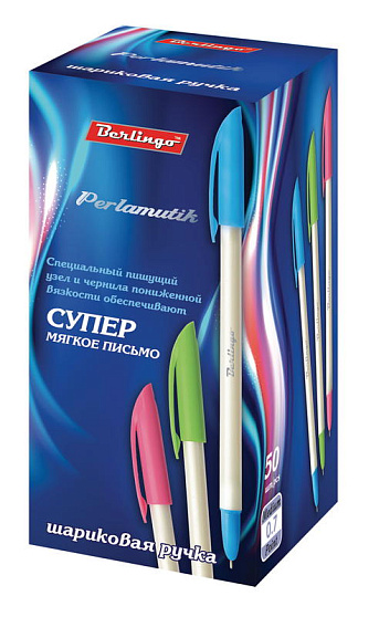Ручка шариковая Berlingo "Perlamutik" синяя, 0,7мм