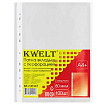 Файлы А4+ " KWELT "  80мкм 100шт тисненые, апельсиновая корка