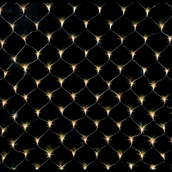 Сетка светодиодная 180 LED 2*2 м прозрачный провод тепло-белая