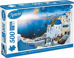 Астерия. Пазл. 500Эл. Закат в Санторини. 08507