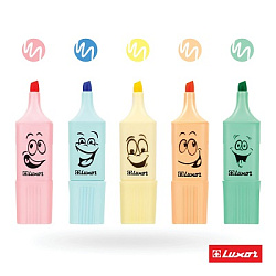 Набор текстовыделителей Luxor "Eyeliter Pastel" ассорти, 1-4,5мм