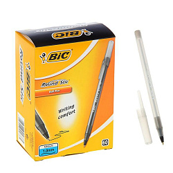 Ручка шариковая Bic "Round Stic" черная, 1,0мм