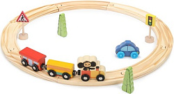 Деревянная железная дорога Чебурашка в кор. Буратино в кор.40шт