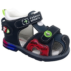 9855-B Сандалии 18-22 р.р Т.Синий разм.21