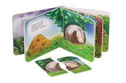 Книжка-игрушка "Кто где спит?" ("Мои первые стихи") (Baby Step)