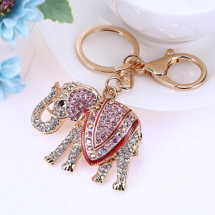 Брелок на сумку со стразами