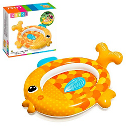 БАССЕЙН НАДУВНОЙ 140Х124Х34СМ РЫБКА ВН:57111