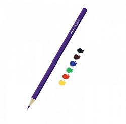 Карандаши " Лео " Ярко акварельные  6цв шестигранные, деревянные, картонная упаковка, европодвес