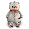 Ks47-01 Игрушка Кот Басик с бархатным бантом