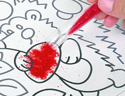 Набор для творчества. Песочная фреска "Тигренок-пилот" (7 цветов, 188х217 мм) арт.04319