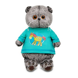 Ks30-295 Игрушка Кот Басик в лонгсливе с лошадкой