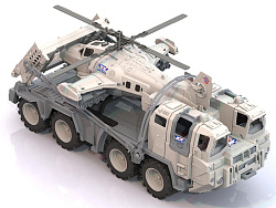 286 Военный тягач "Арктика" с вертолетом