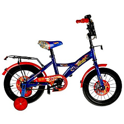 Вело.дет.14" ХОТ ВИЛС gw-тип, щиток,багажн,встав.страх.кол,звон,полу-слик 2,125" - в кор.1шт