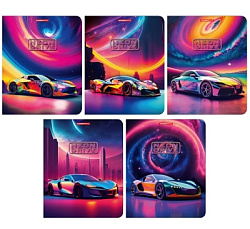 Тетрадь 48л клетка NEON DRIVE обл.-полн. уф-лак арт.14098/5 (1/20/60шт)