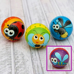 Мяч детский №327-20 "Букашка-Таркашка"/ПВХ/4,5/пакет-20шт