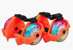 Пяточные  раздвижные ролики на обувь "Флэш-роллеры". Светящиеся колеса из полиуретана(PU). ABEC -7