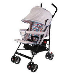 263240  КОЛЯСКА-ТРОСТЬ "BIMBO" КОЛЕСА 8*5,5", ГЛУБОКОЕ КАНАПЕ, ЧЕХОЛ, 3 ТОЧ. РЕМЕНЬ, ЦВЕТ БЕЖЕВЫЙ в 