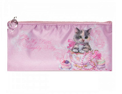 Пенал 19,5*9 КОТЕНОК В ЧАШКЕ атлас арт.39330 (1/36шт)