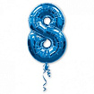26" Фольгированная цифра 8 "Blue"